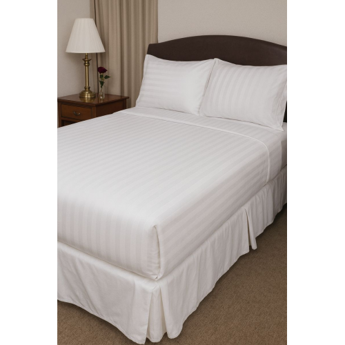 Otel çarşafı Tek kişilik 200x240cm 83 tel çizgili kumaş